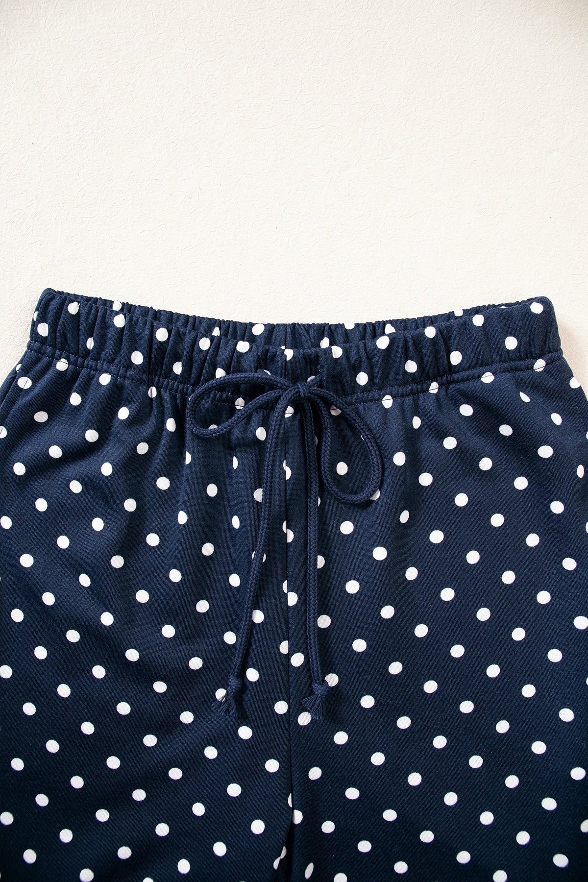 Polka Dot Long Sleeve Top & Wide Leg Pant Set
