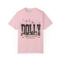 DOLLY Floral Band Tee — Vintage Country Music Tribute Shirt