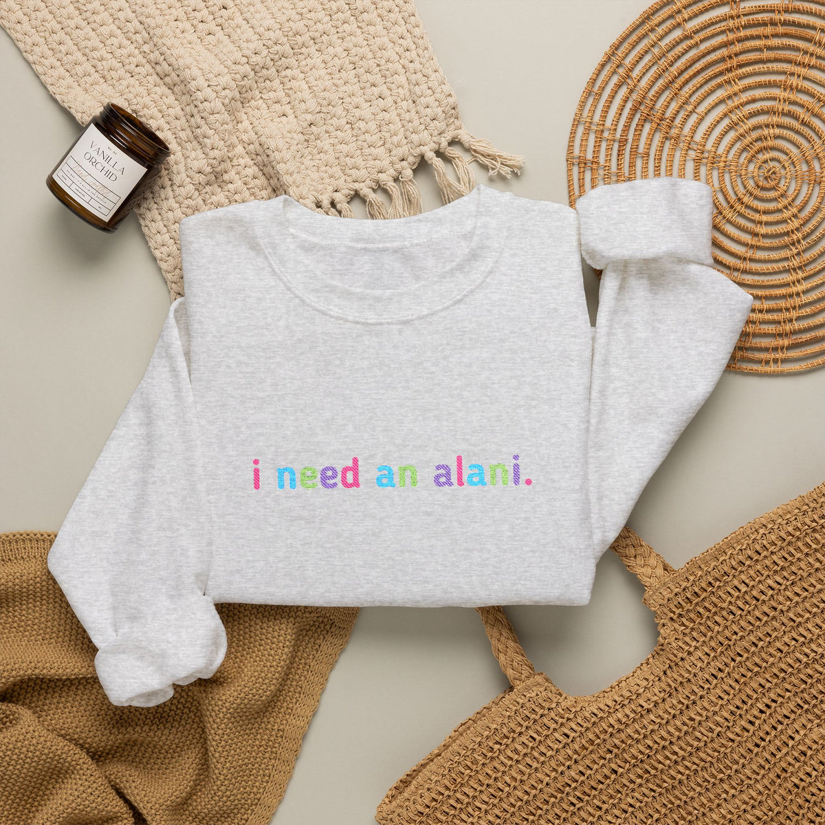 I need an alani. Embroidered Sweatshirt