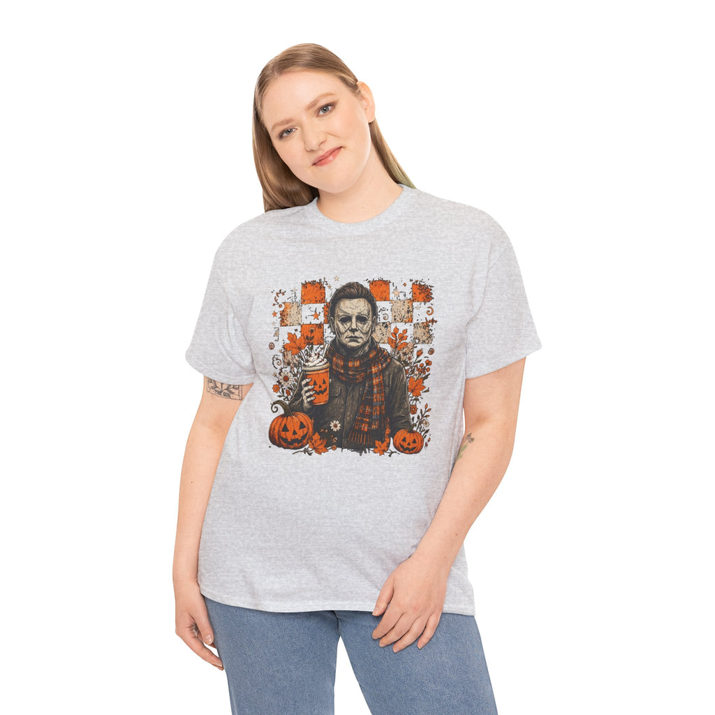Michael Myers Halloween Tee — Spooky Pumpkin Horror Graphic T-Shirt