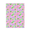 Plush Blanket — Pastel Energy Drink Pattern