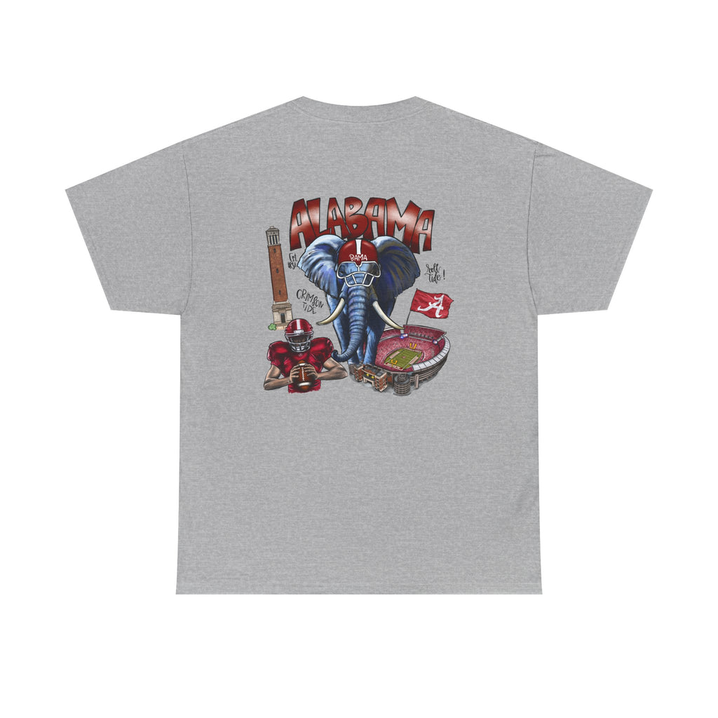 Alabama Crimson Tide Tee — Elephant Stadium Graphic T-Shirt