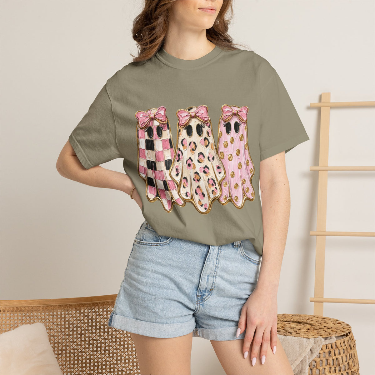 Cute Pink Ghost Trio T-Shirt