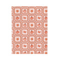 Autumn Patchwork Pumpkin & Maple Leaf Velveteen Plush Blanket