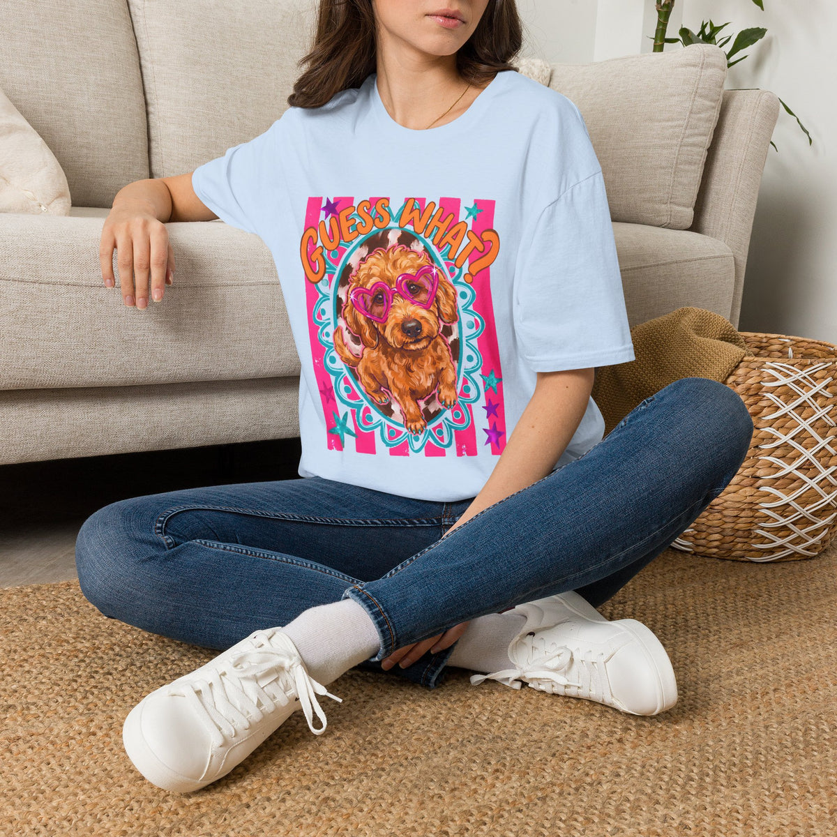 Doodlebug Retro Goldendoodle Graphic