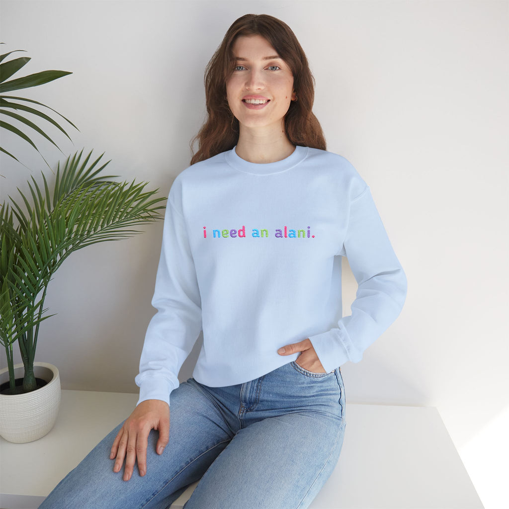 I need an alani. Embroidered Sweatshirt