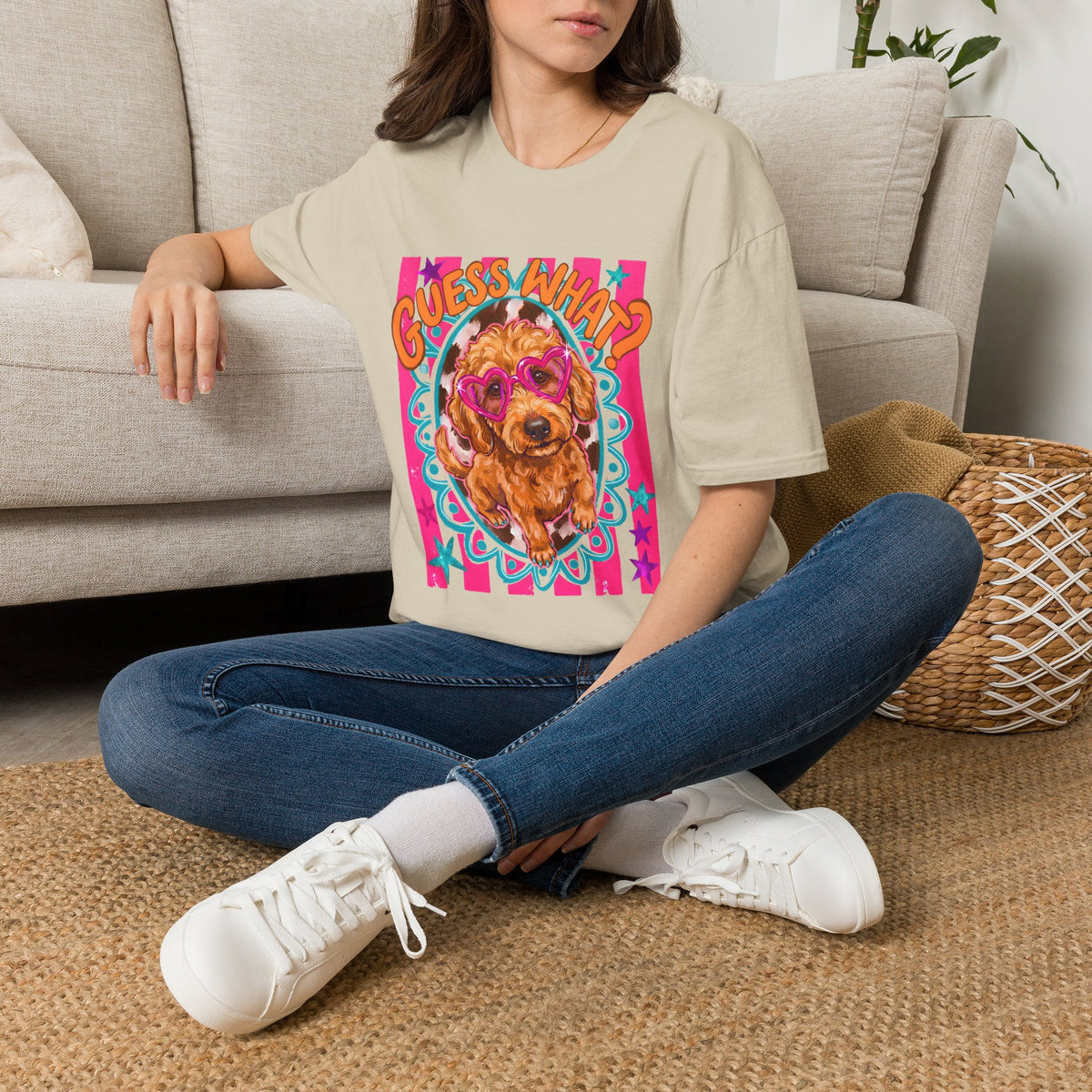 Doodlebug Retro Goldendoodle Graphic