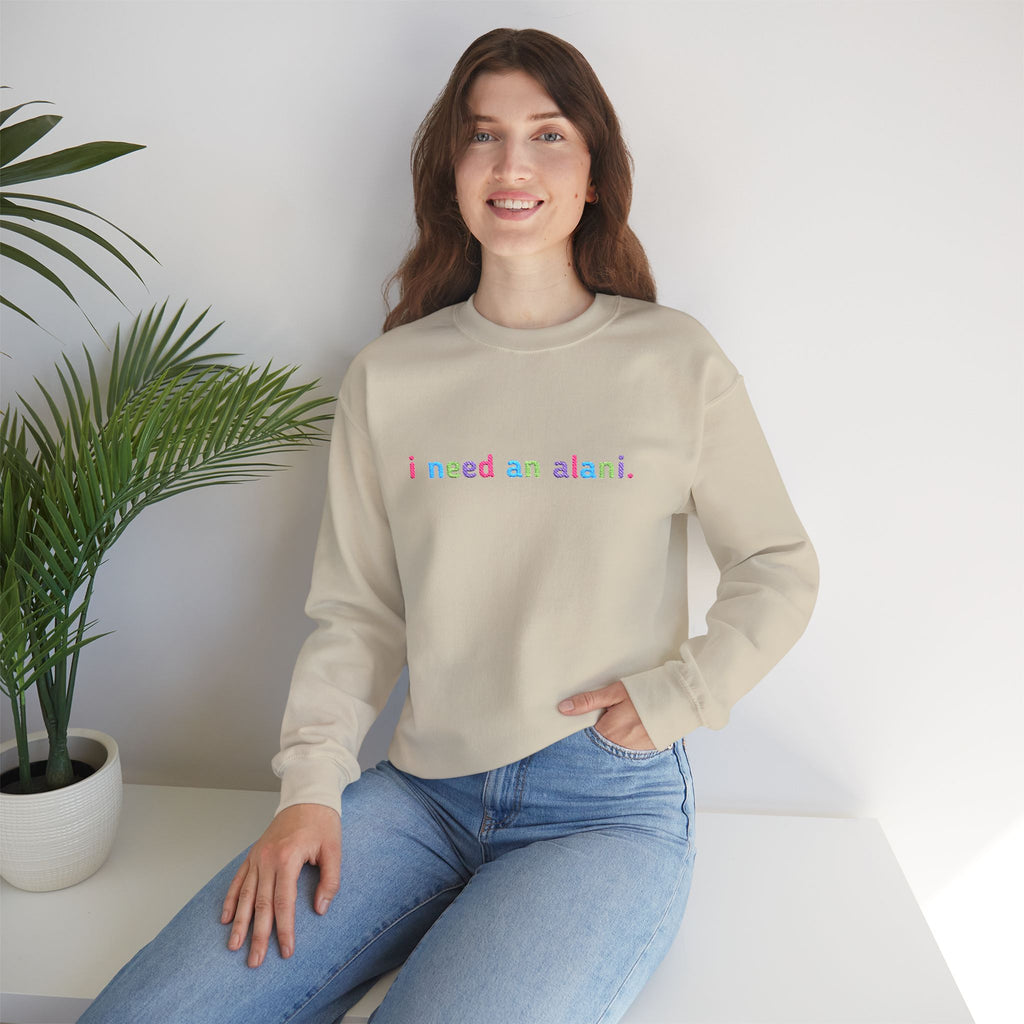 I need an alani. Embroidered Sweatshirt