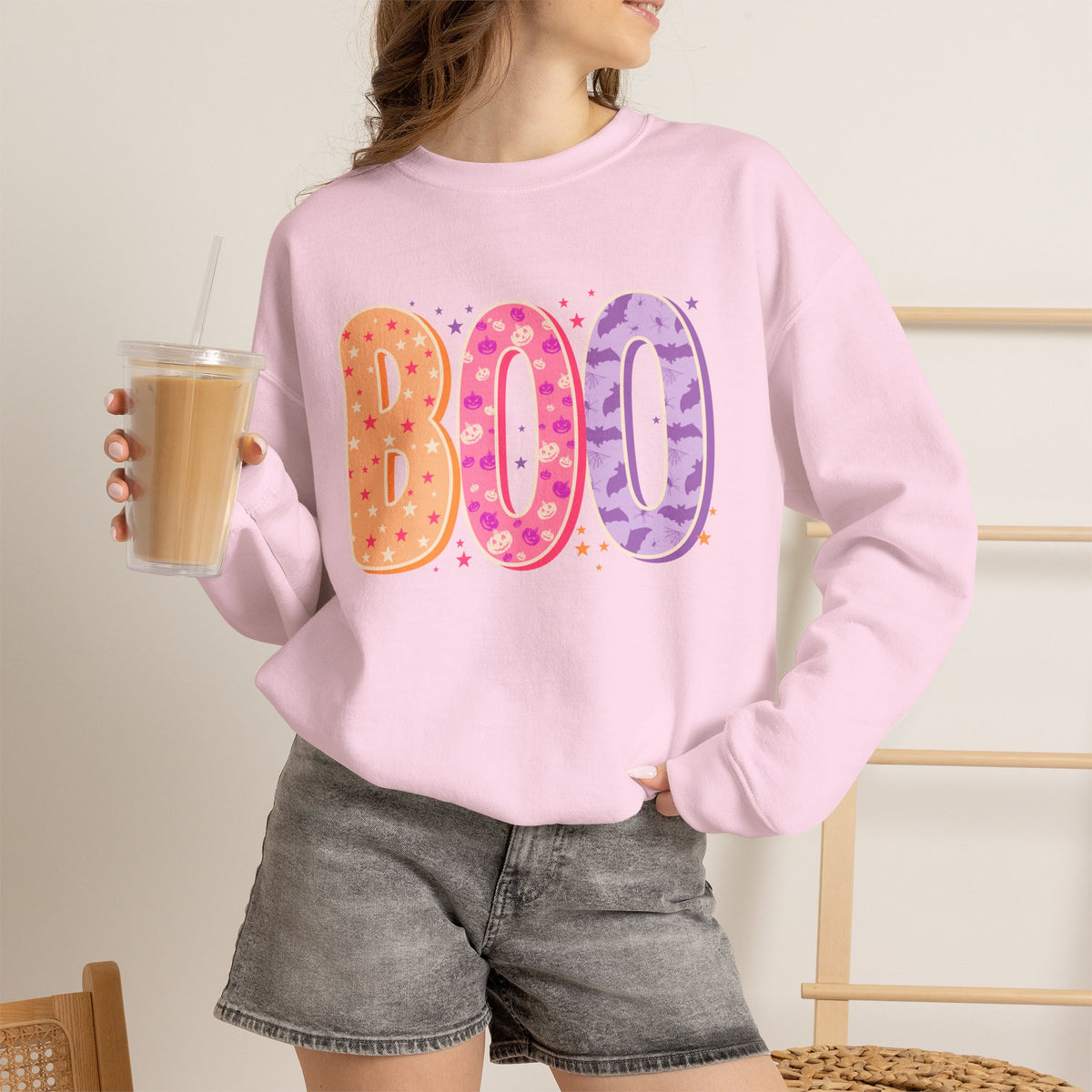 Halloween 'Boo' Crewneck Sweatshirt