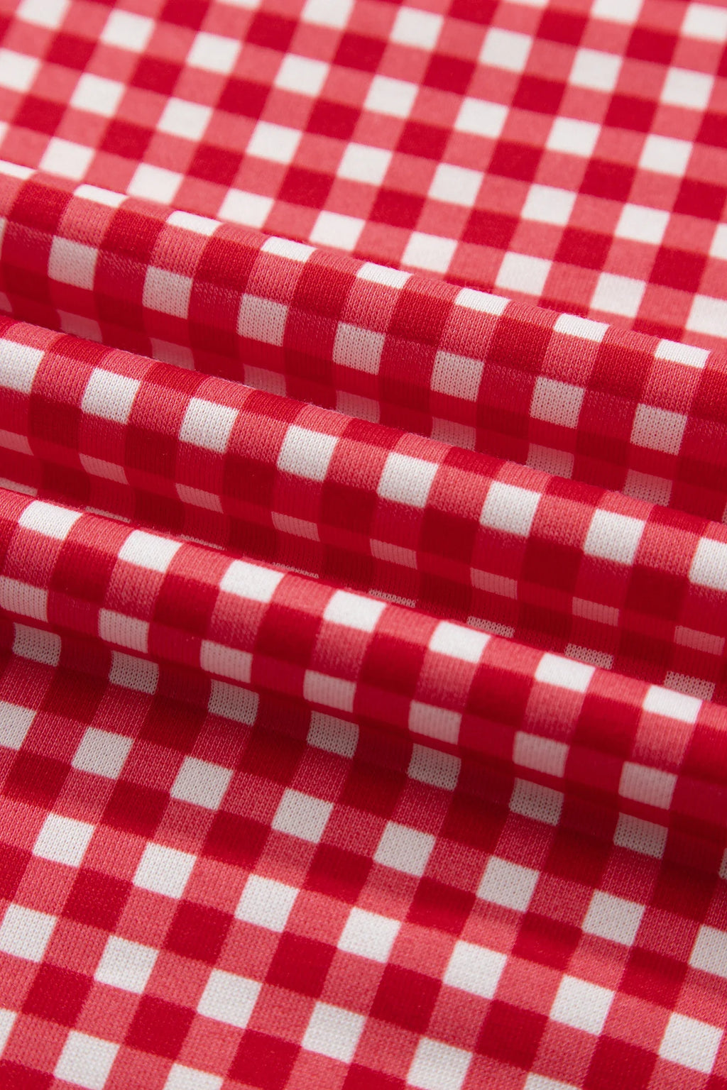 Gingham Patchwork Long Sleeve Top & Pant Set