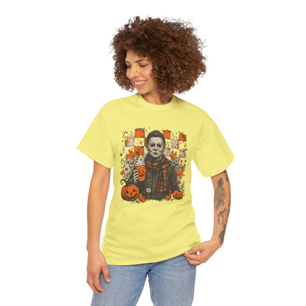 Michael Myers Halloween Tee — Spooky Pumpkin Horror Graphic T-Shirt