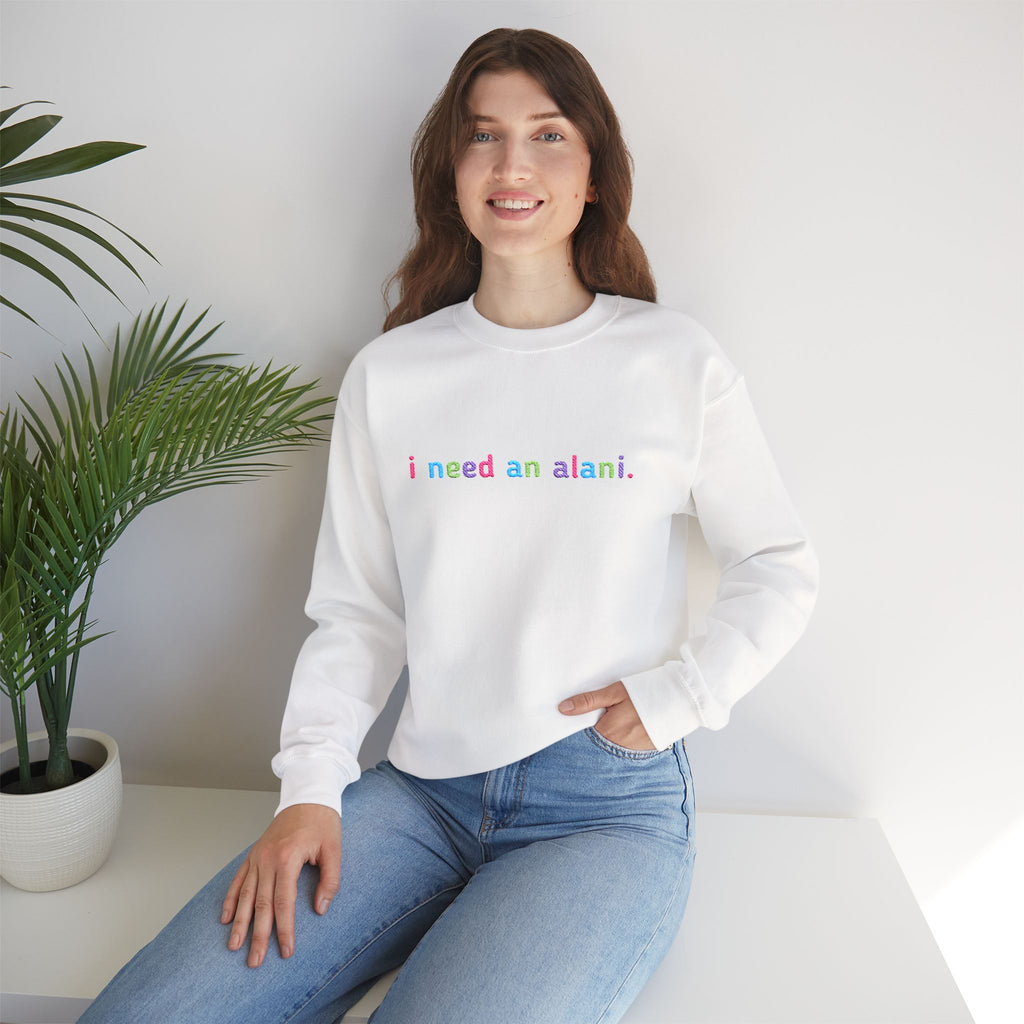I need an alani. Embroidered Sweatshirt