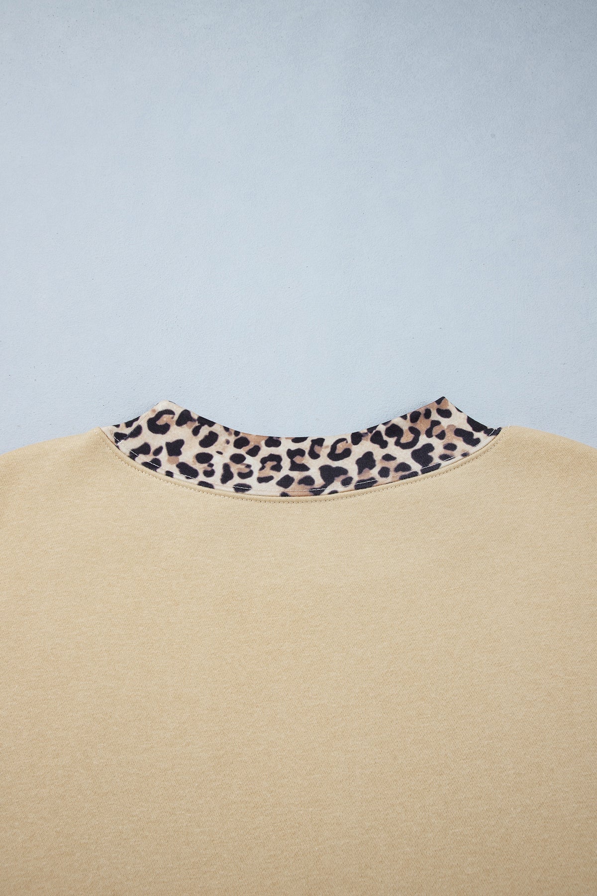 Coffee Plus Size Polka Dot Trim Mock Neck BLESS Graphic Sweatshirt