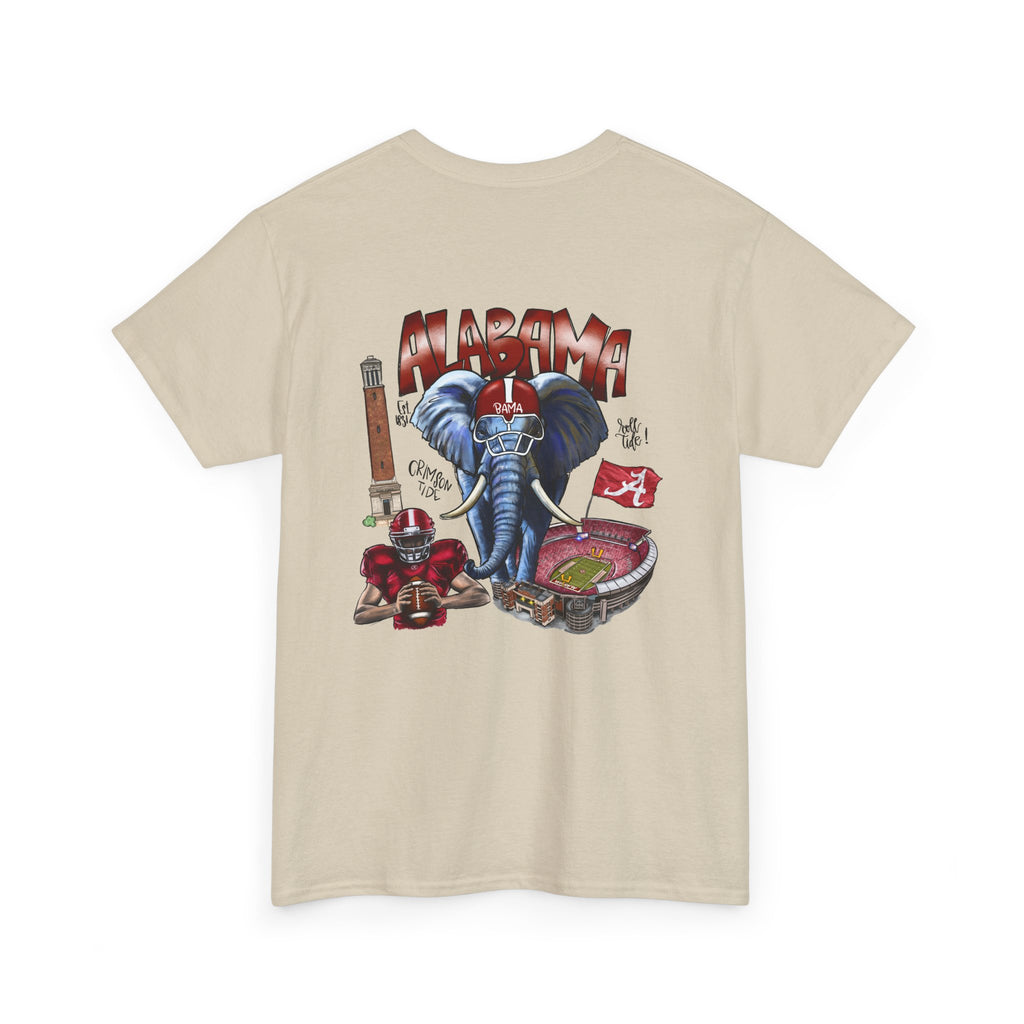 Alabama Crimson Tide Tee — Elephant Stadium Graphic T-Shirt