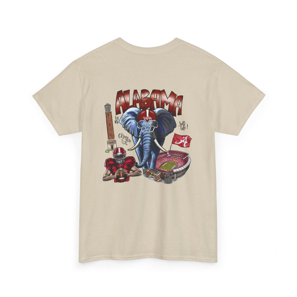 Alabama Crimson Tide Tee — Elephant Stadium Graphic T-Shirt