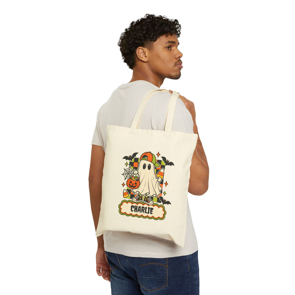 Personalized Halloween Candy Bag Tote for Boy