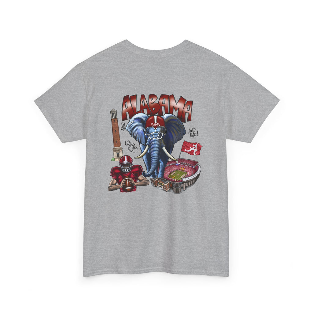 Alabama Crimson Tide Tee — Elephant Stadium Graphic T-Shirt