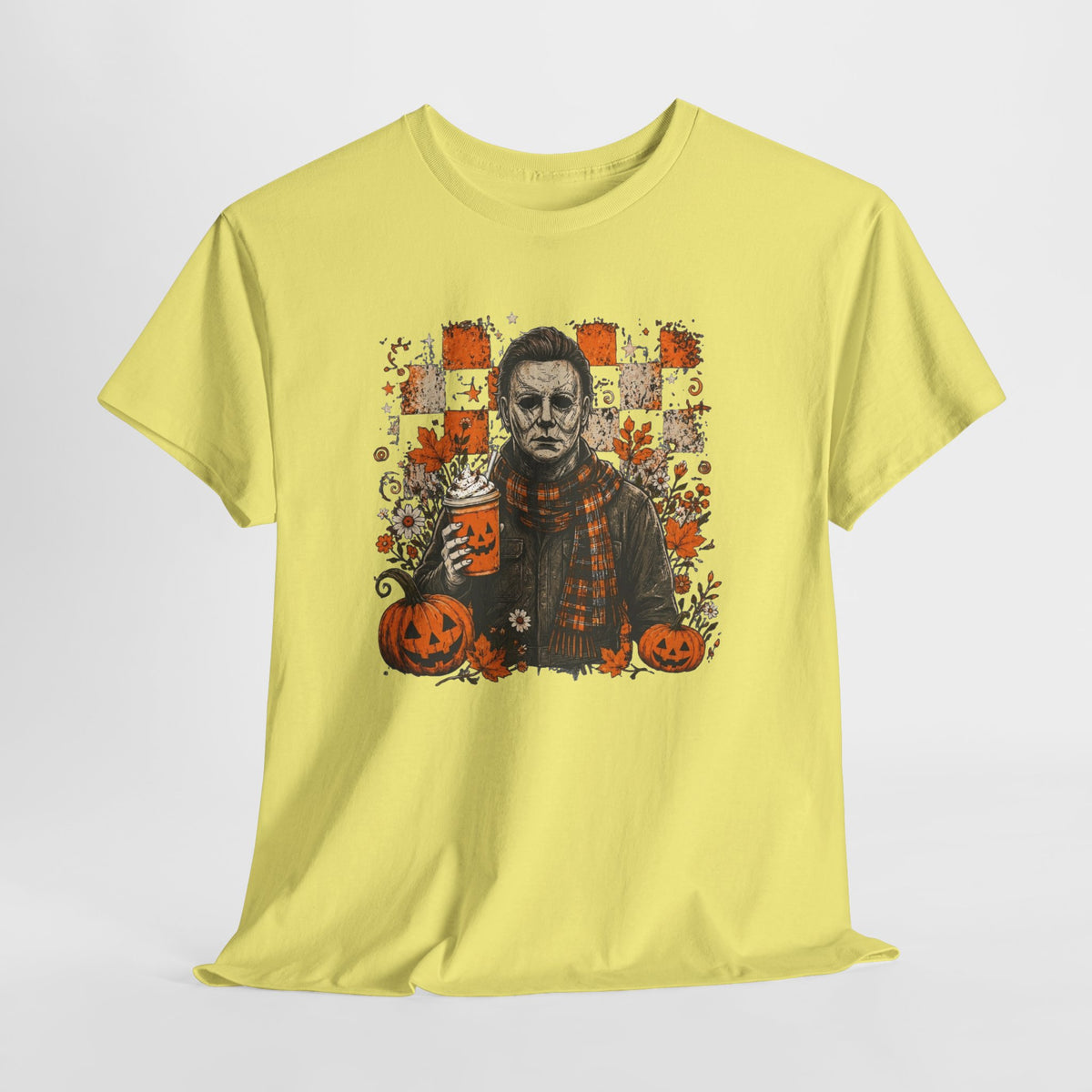 Michael Myers Halloween Tee — Spooky Pumpkin Horror Graphic T-Shirt