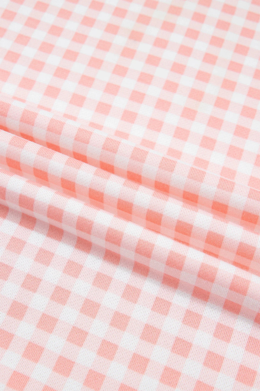 Gingham Patchwork Long Sleeve Top & Pant Set