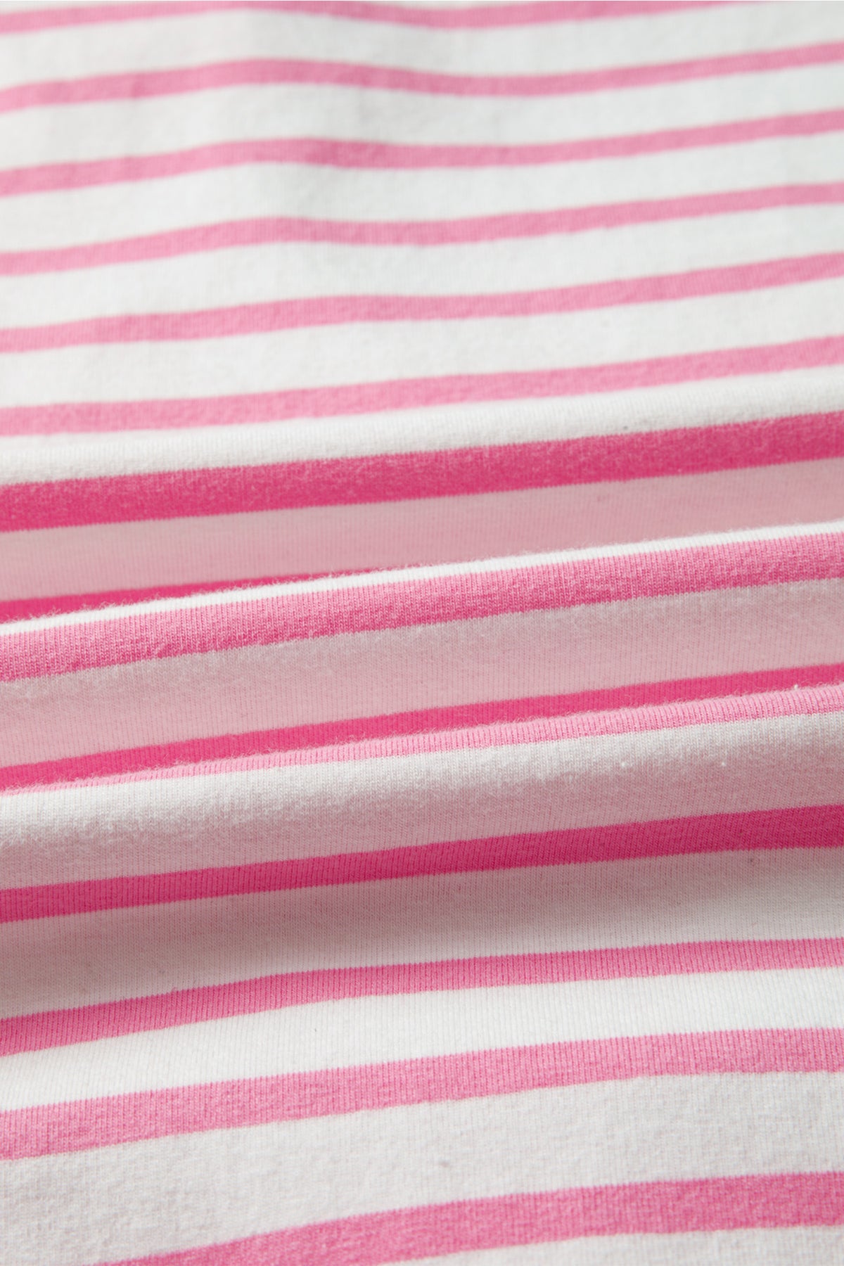 Pink Stripe Half Placket High Low Short Sleeve Top
