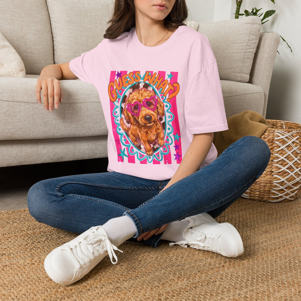 Doodlebutt Retro Goldendoodle Graphic