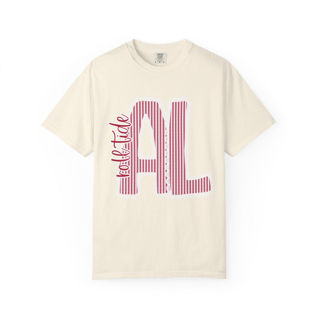 Alabama 'Roll Tide' Striped Graphic T-Shirt — Vintage Collegiate Tee
