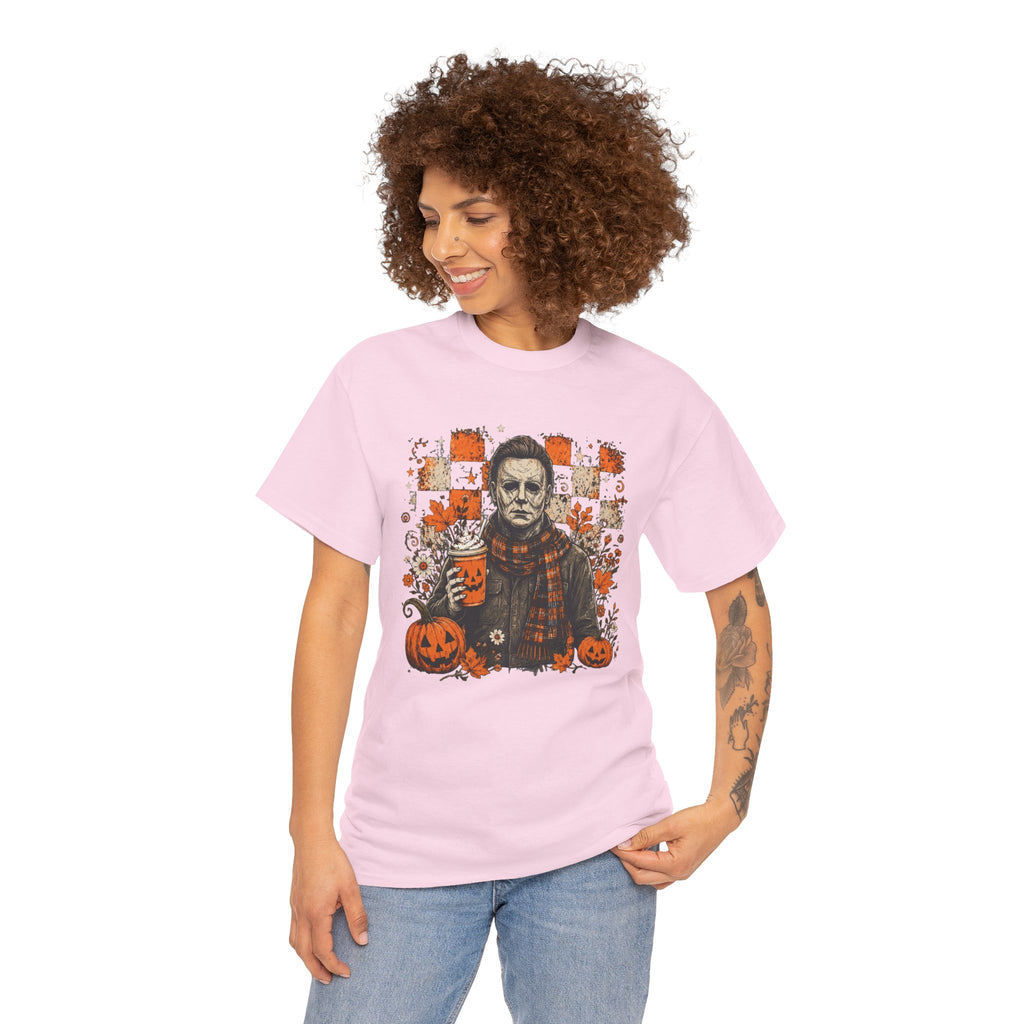 Michael Myers Halloween Tee — Spooky Pumpkin Horror Graphic T-Shirt