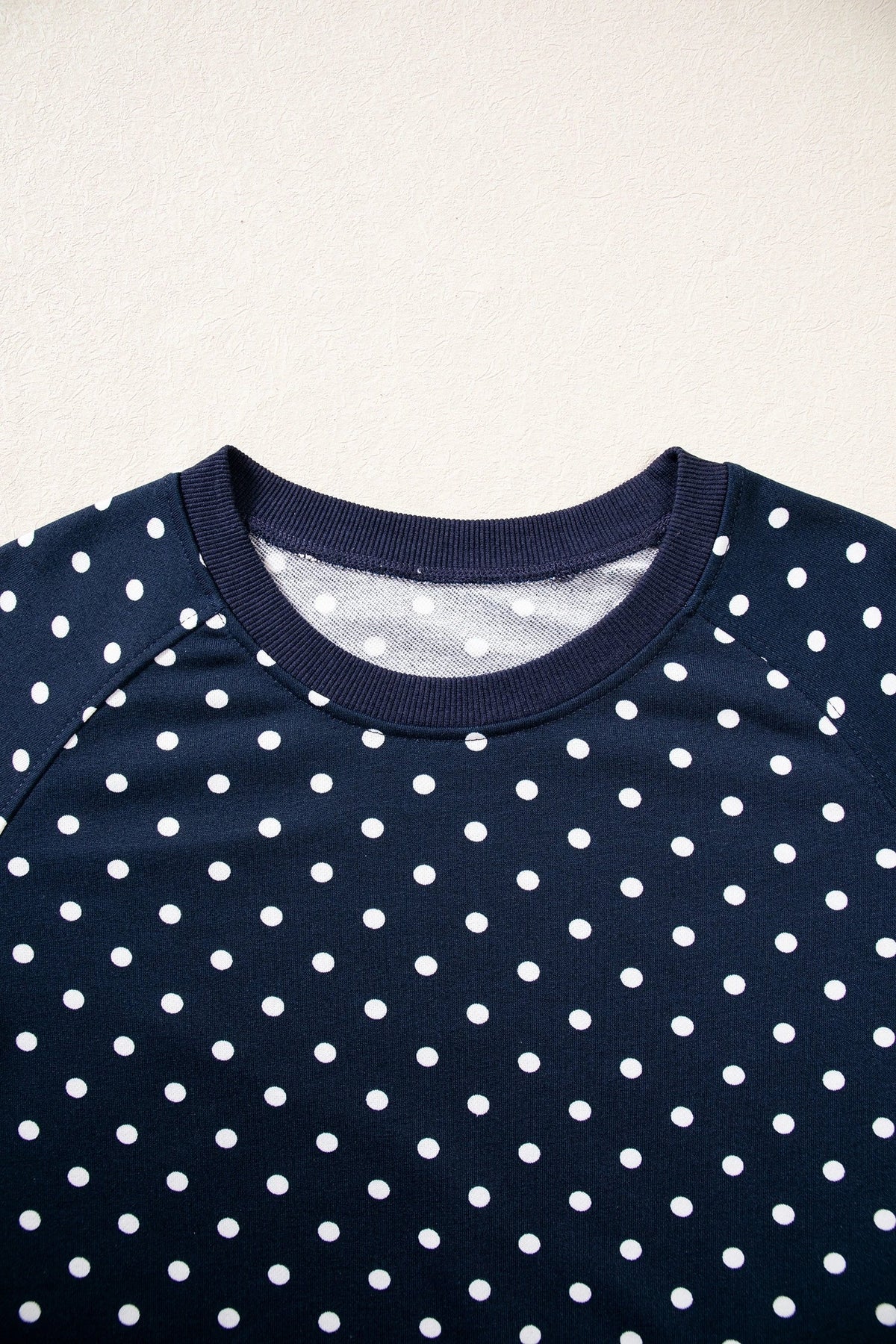 Polka Dot Long Sleeve Top & Wide Leg Pant Set