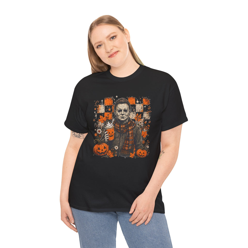 Michael Myers Halloween Tee — Spooky Pumpkin Horror Graphic T-Shirt