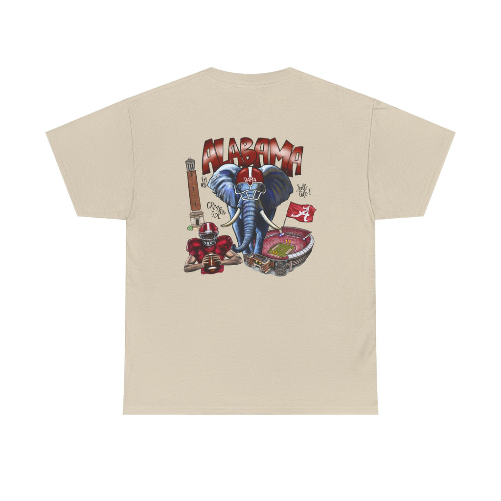 Alabama Crimson Tide Tee — Elephant Stadium Graphic T-Shirt