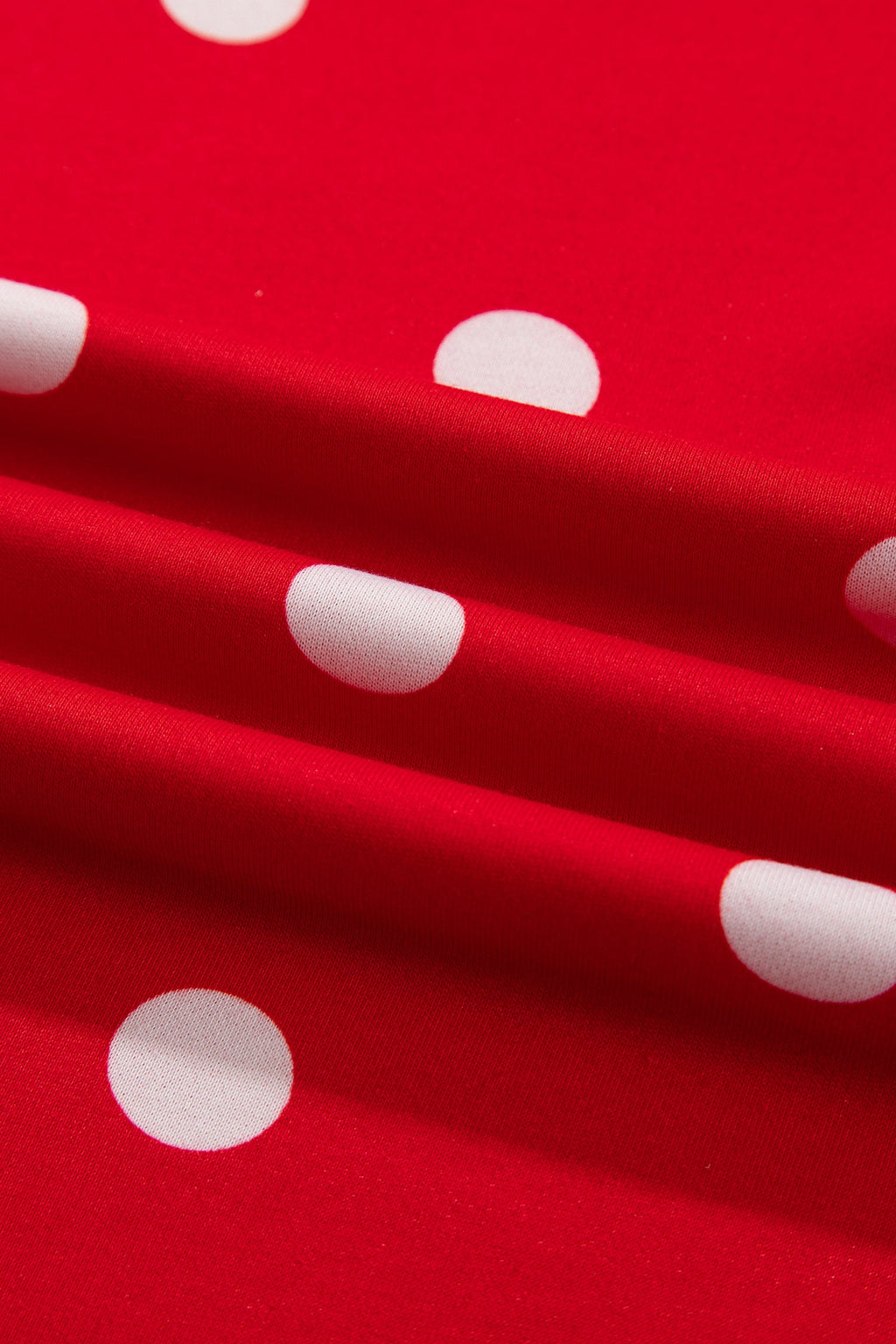 Polka Dot Raw Hem Sweatshirt & Skort Set