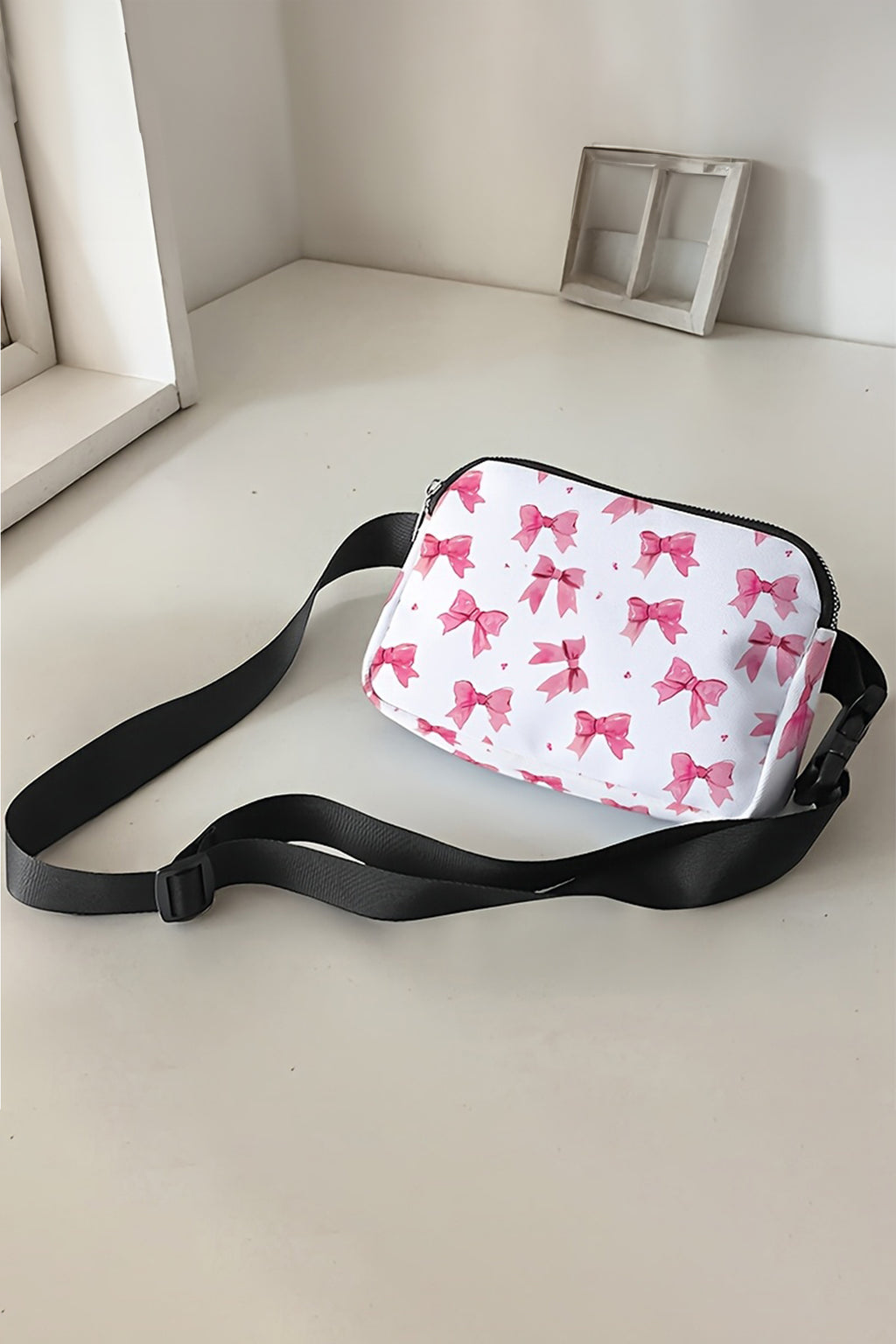 Bonbon Valentines Day Printed Canvas Crossbody Bag