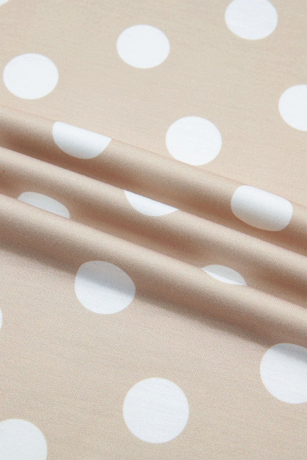 Polka Dot Long Sleeve Top & Drawstring Pants Set