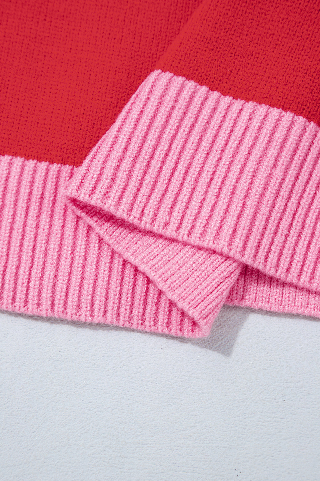 Pink Stripe Festive Holly Jolly Sequin Christmas Holiday Sweater