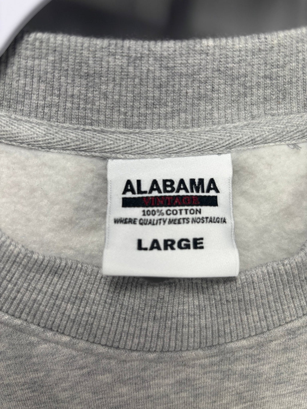 The Old English Crewneck – University of Alabama (100% Cotton, Heavyweight)